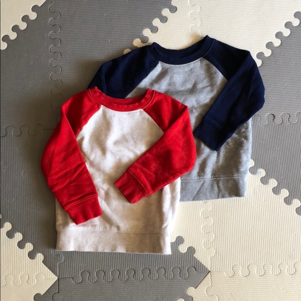 Set of 2 Cat and Jack Crewneck Sweatshirts